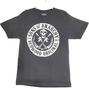 Sons Of Anarchy Mens Black Graphic Tee Shirt Med